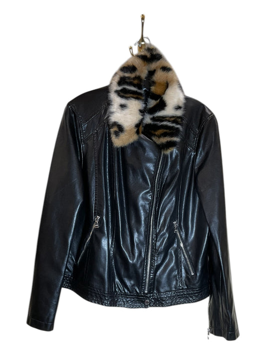 Jacket Moto By Express In Black, Size: L