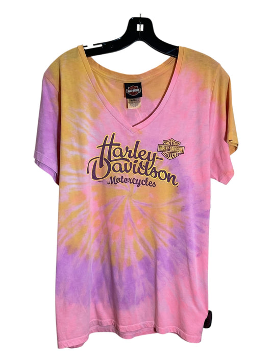 Top Short Sleeve By Harley Davidson In Multi-colored, Size: 1x