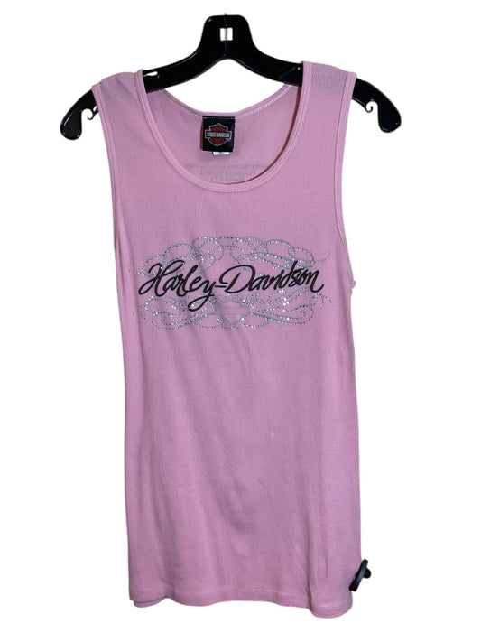 Top Sleeveless By Harley Davidson In Pink, Size: Xl