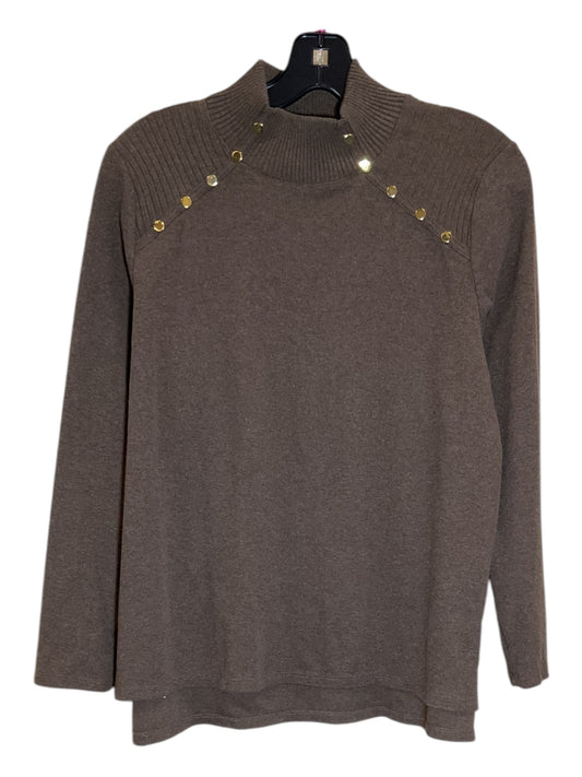 Sweater By Rafaella In Brown, Size: L