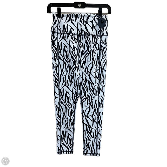 Athletic Leggings By Zyia In Black & White, Size: M