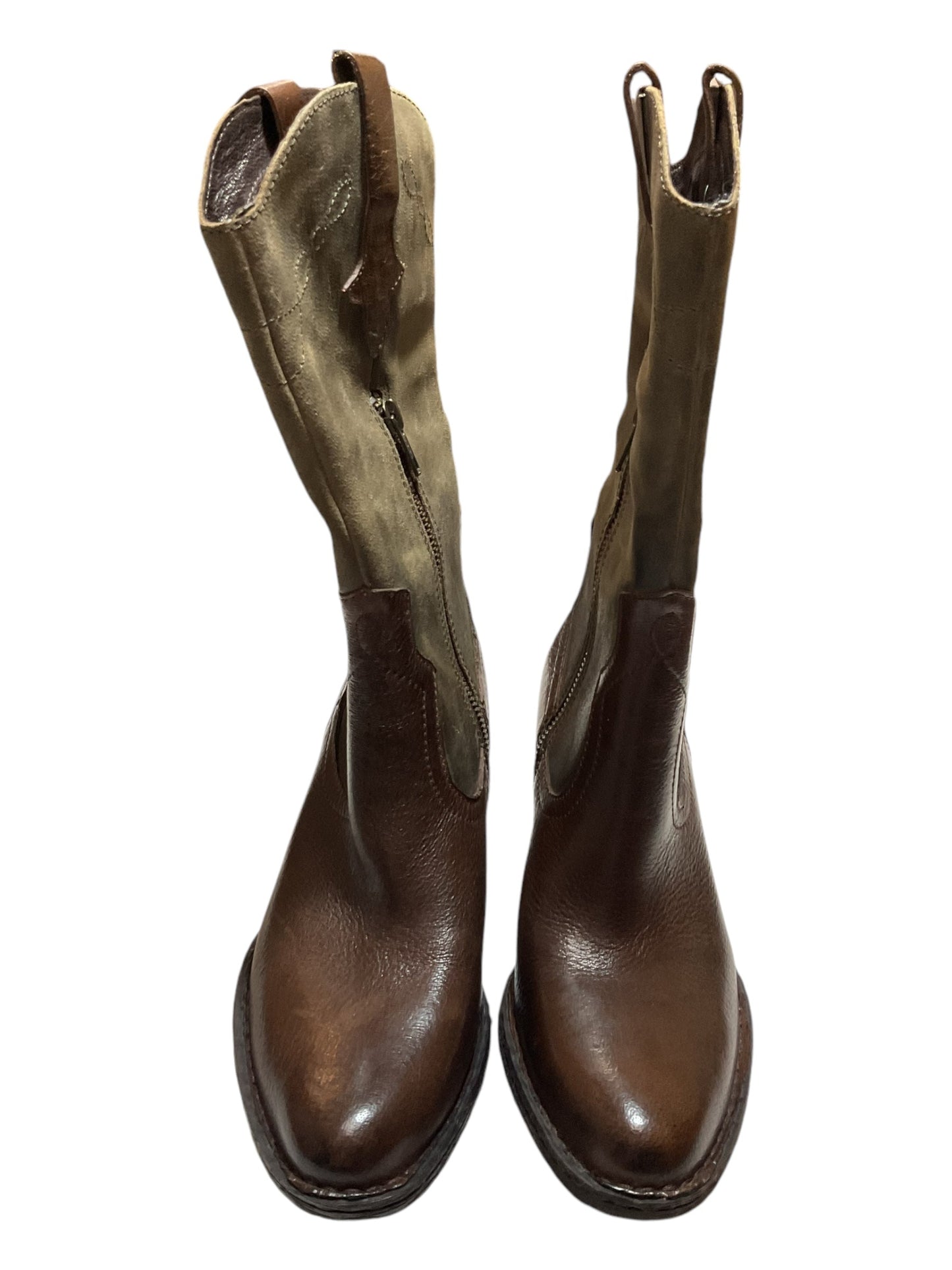 Boots Western By Born In Brown & Green, Size: 7