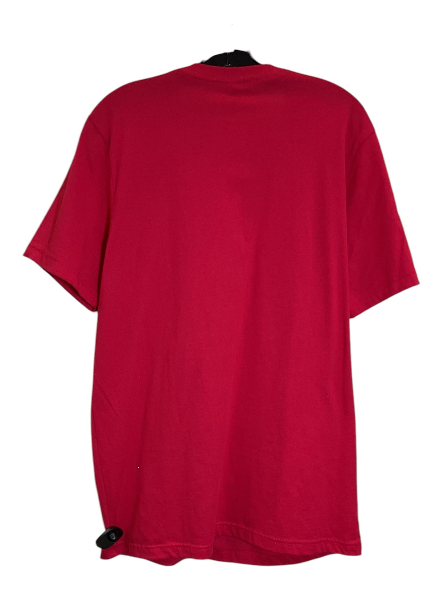 Top Short Sleeve By Bella + Canvas In Red, Size: L