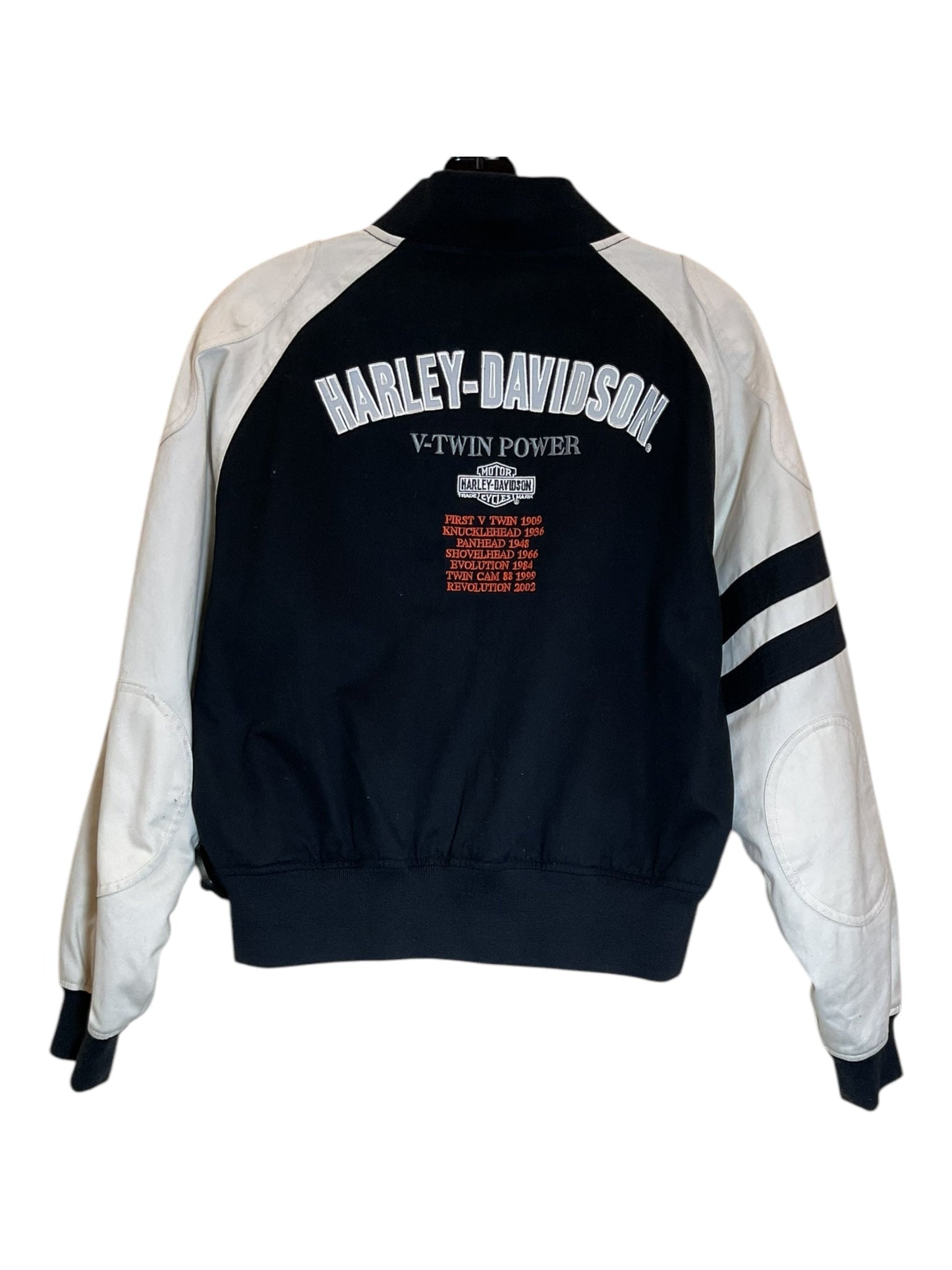 Jacket Other By Harley Davidson In Black & Cream, Size: L