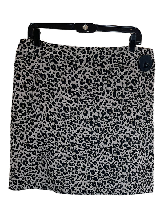 Skirt Mini & Short By Loft In Animal Print, Size: L