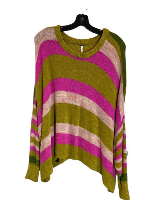 Sweater By Free People In Striped Pattern, Size: S