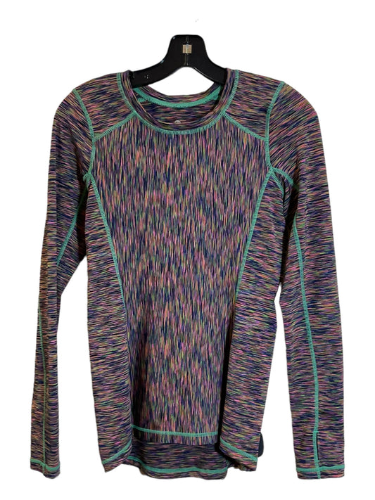 Multi-colored Athletic Top Long Sleeve Crewneck 90 Degrees By Reflex, Size S
