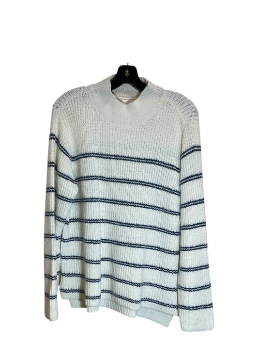 Sweater By Maurices In Blue & White, Size: L