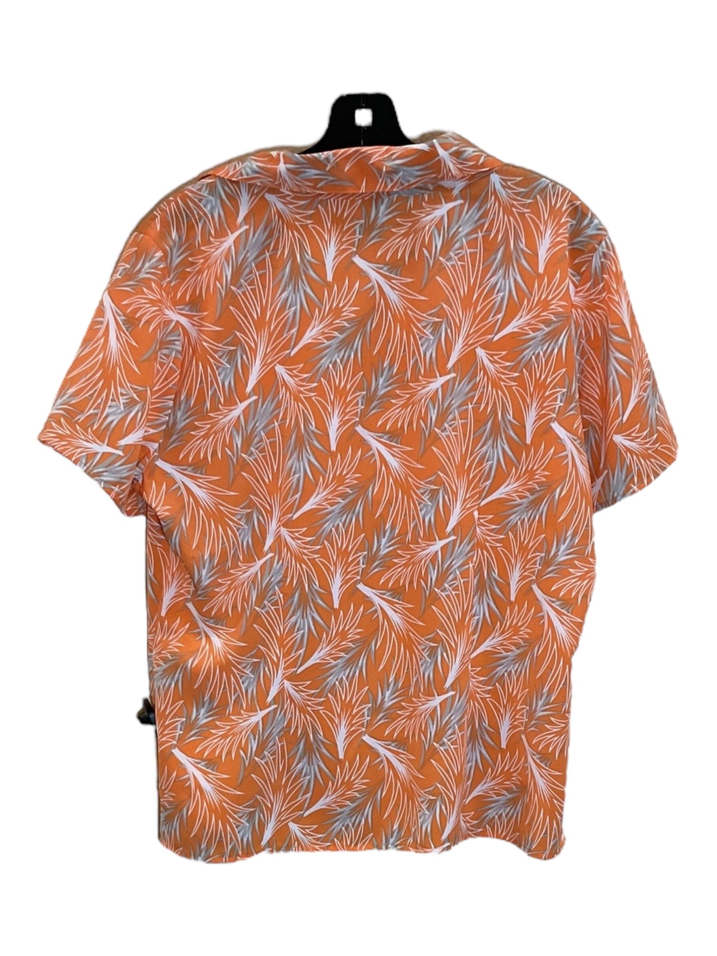 Orange Top Short Sleeve Notations, Size L