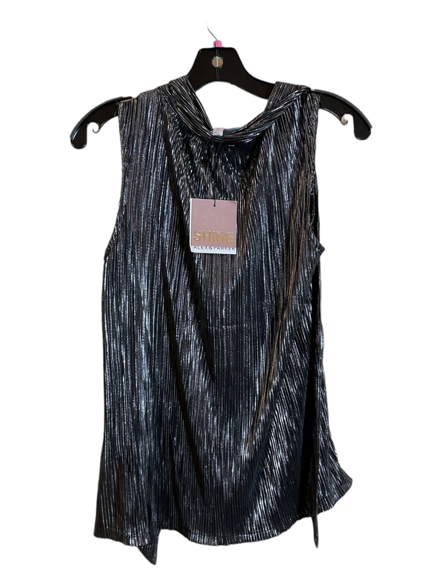 Silver Top Sleeveless Clothes Mentor, Size S