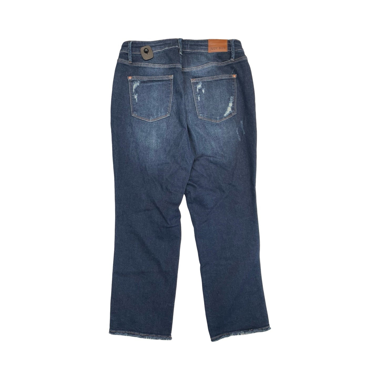 Jeans Straight By Judy Blue In Blue Denim, Size:14
