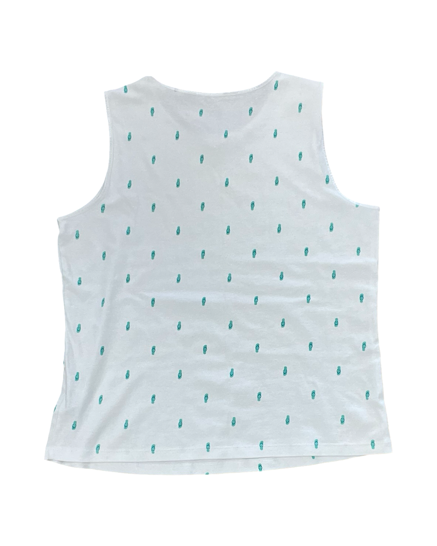 Top Sleeveless By Christopher And Banks In White, Size:Xl