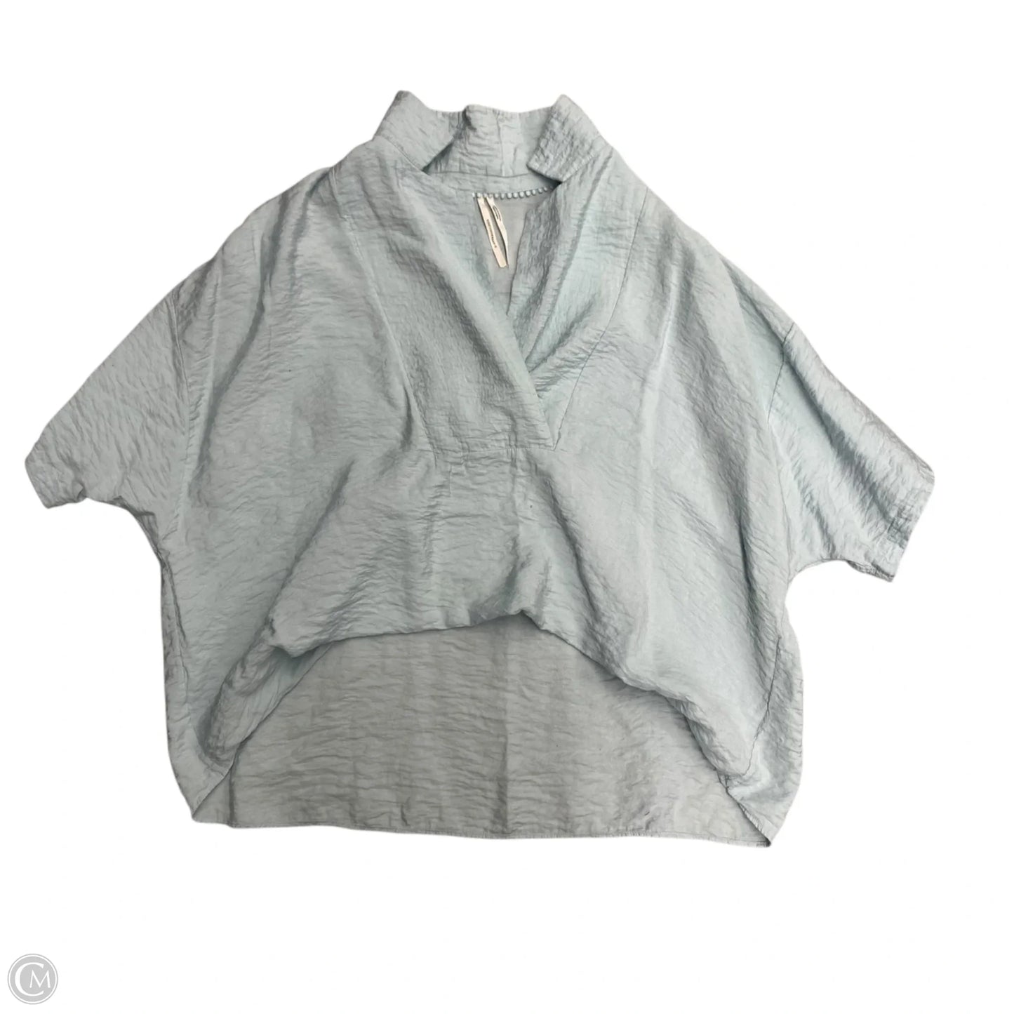 Tunic Short Sleeve By Anthropologie In Teal, Size: M