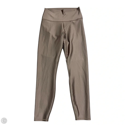 Athletic Leggings By Alo In Taupe, Size: M