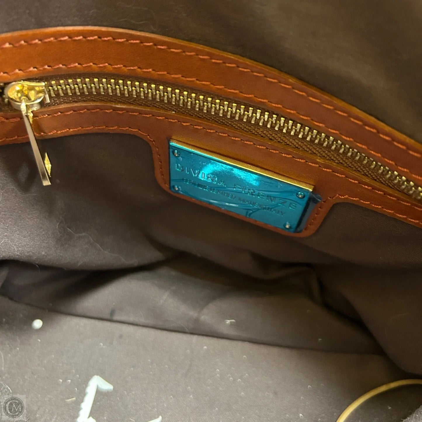 Handbag Leather By Divina Ferenze, Size: Small