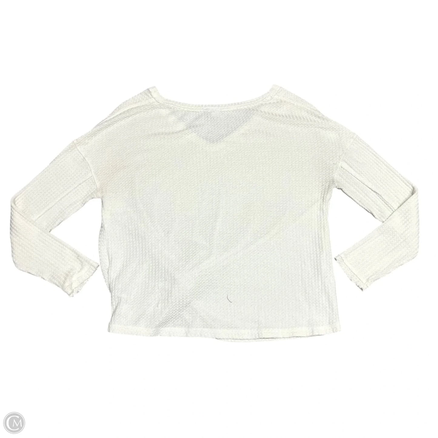 Top Long Sleeve By Anthropologie In White, Size: S