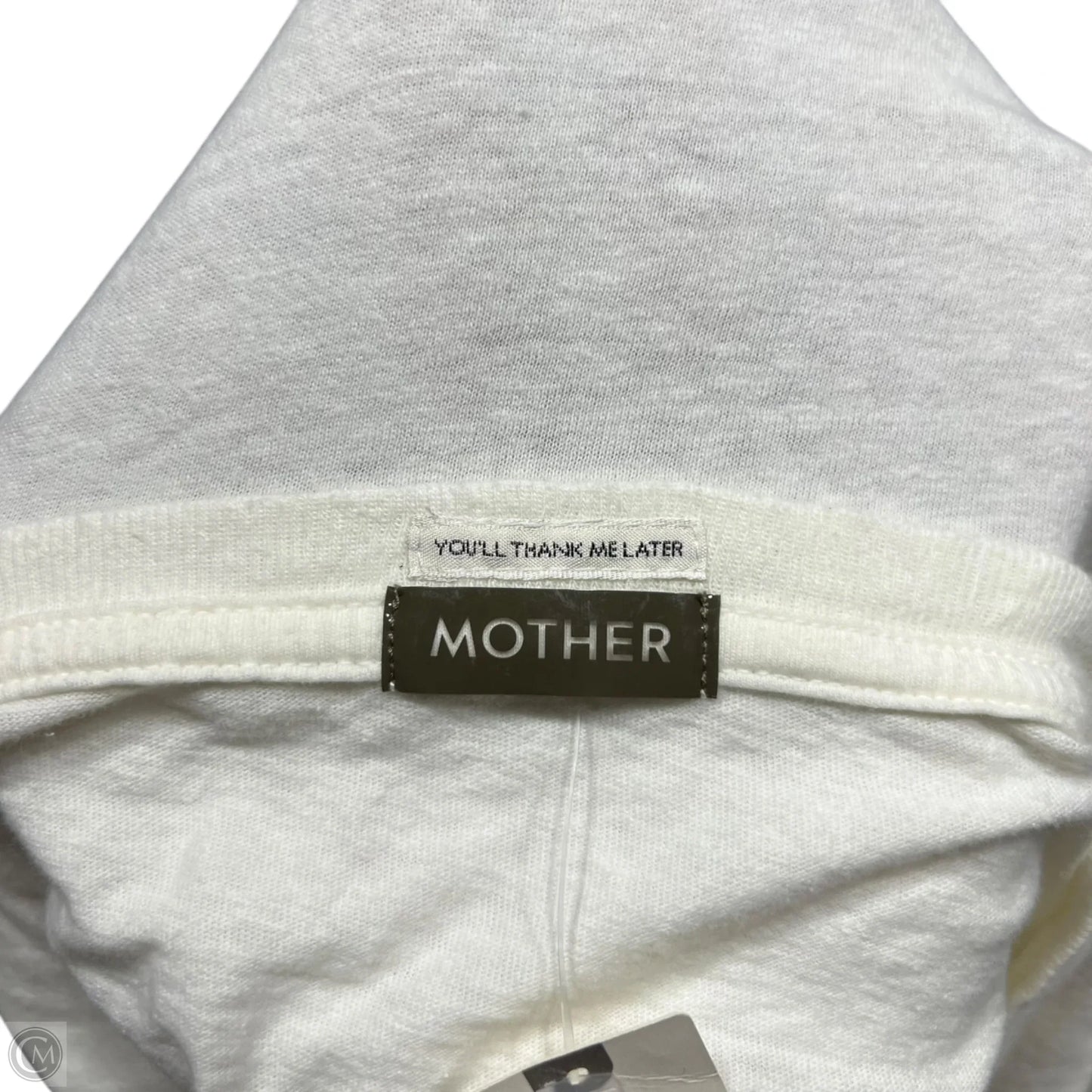 Top Short Sleeve By Mother In Beige, Size: M