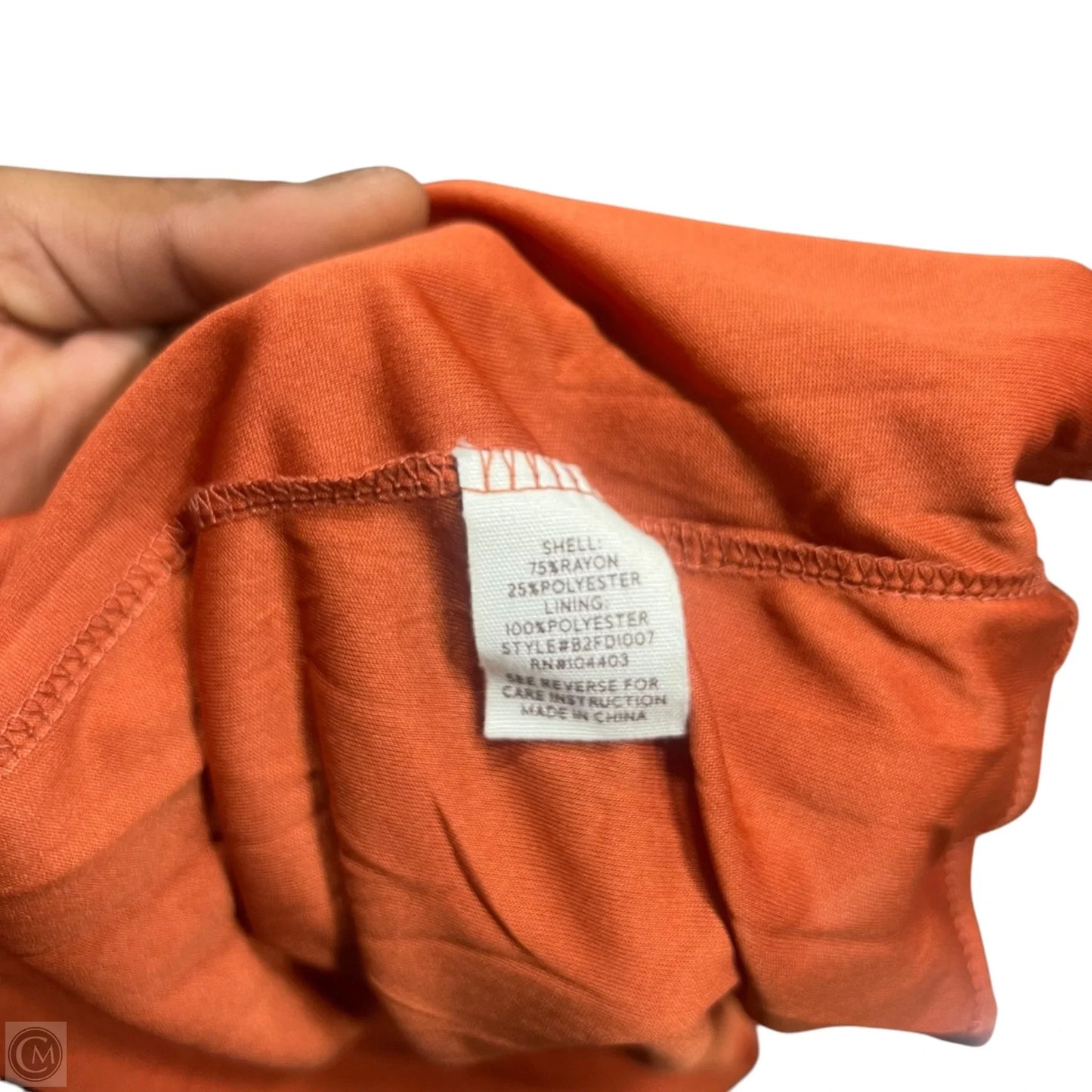 Dress Casual Maxi By By The River In Orange, Size: M