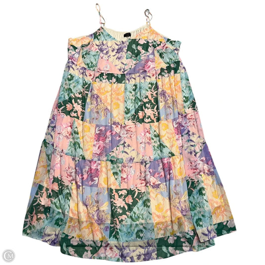 Dress Casual Maxi By Lane Bryant In Cream & Purple, Size: 26