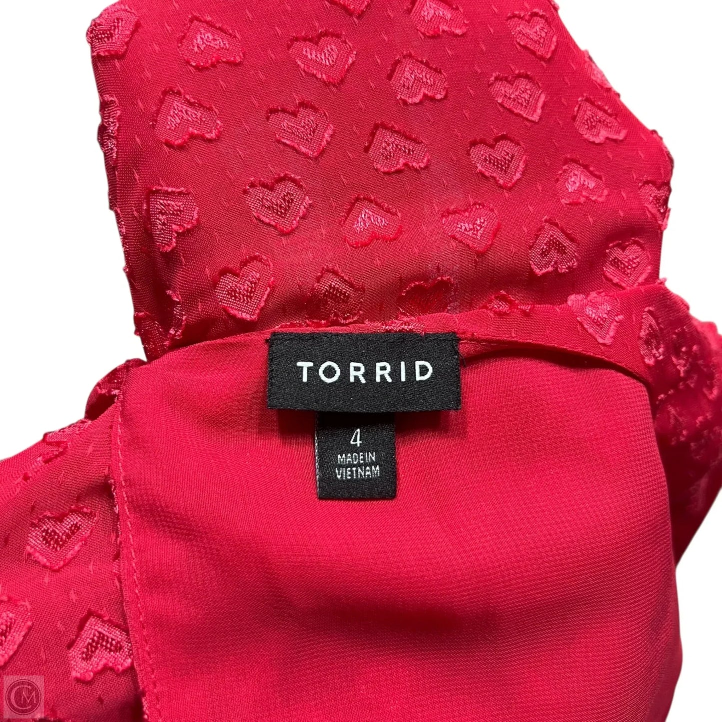 Top Long Sleeve By Torrid In Red, Size: 4x