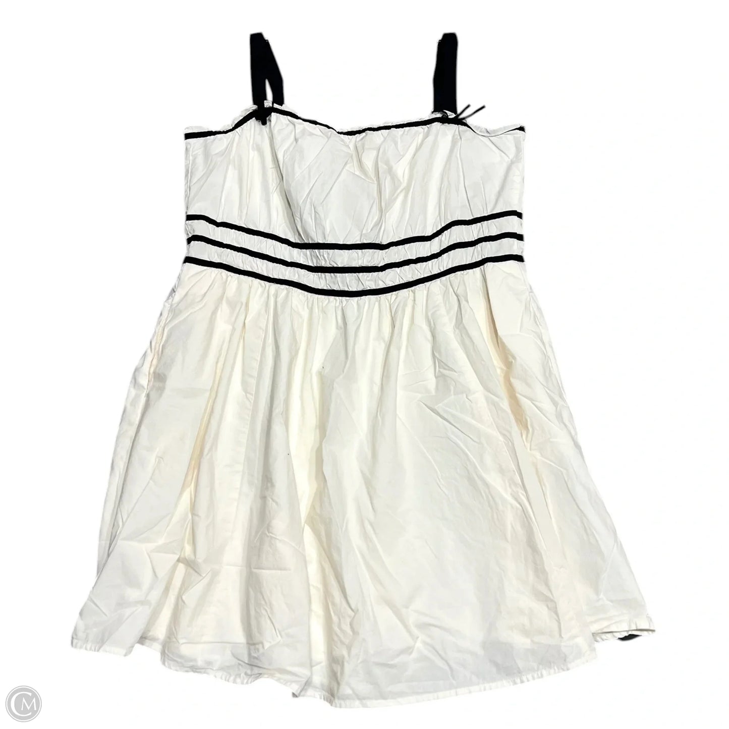 Dress Casual Midi By Torrid In Black & Cream, Size: 3x