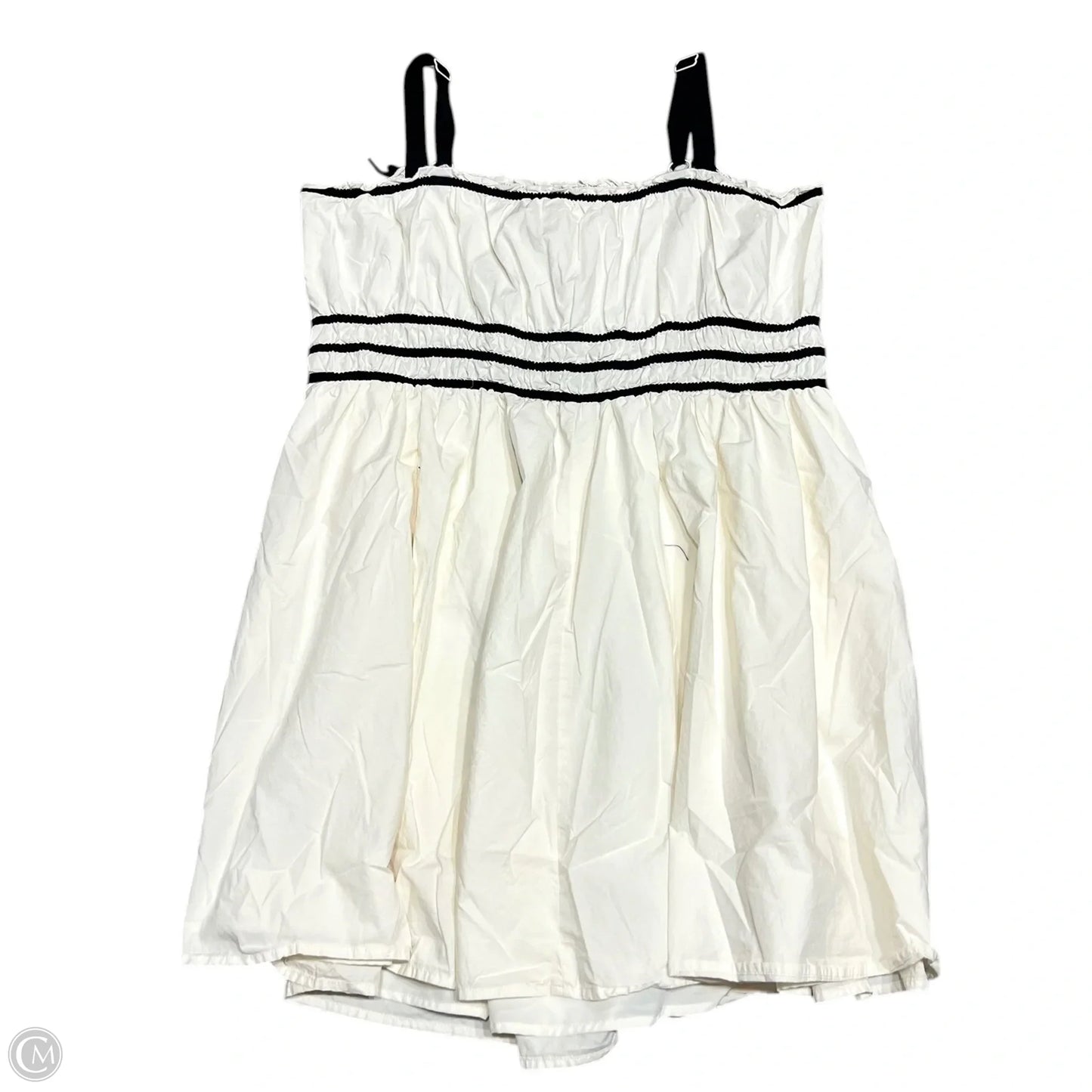 Dress Casual Midi By Torrid In Black & Cream, Size: 3x