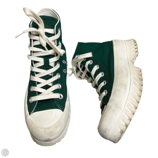 Shoes Sneakers By Converse In Green & White, Size: 5.5