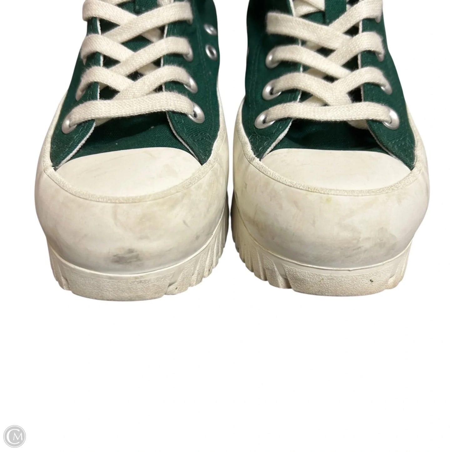 Shoes Sneakers By Converse In Green & White, Size: 5.5