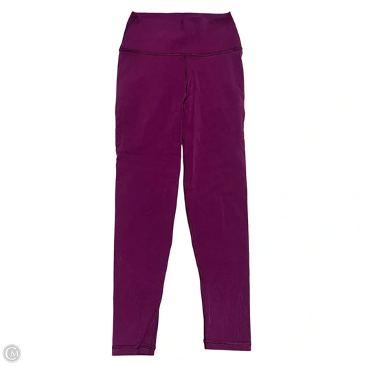 Athletic Leggings By Athleta In Purple, Size: S/M