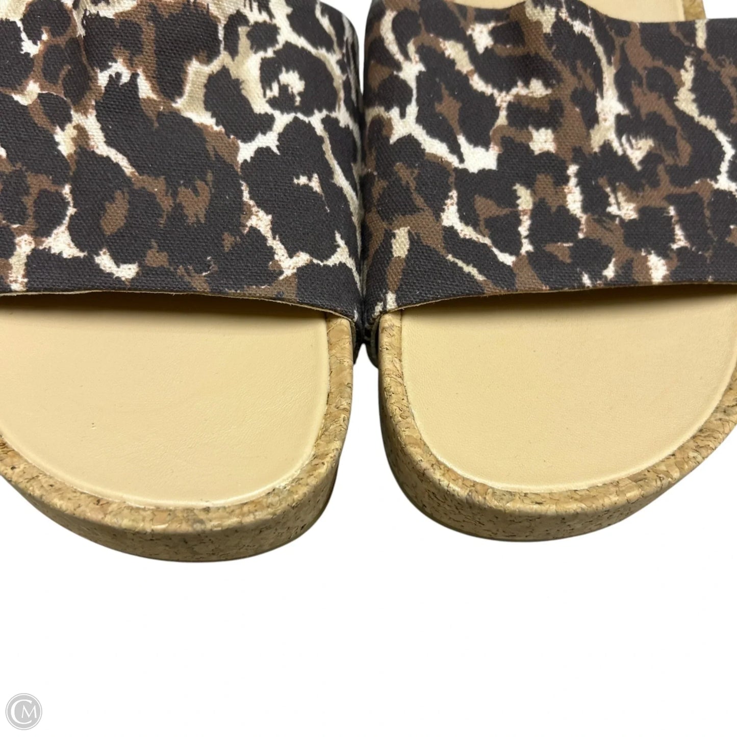 Sandals Flats By Veronica Beard In Leopard Print, Size: 11