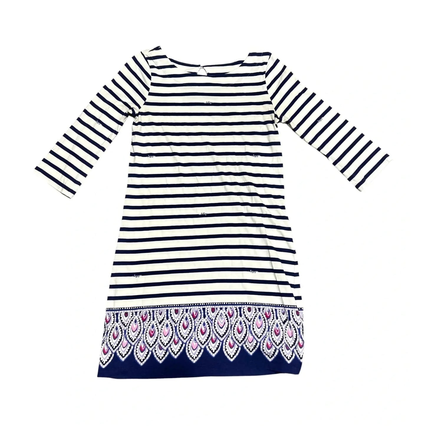 Dress Designer By Lilly Pulitzer In Blue & White, Size: S