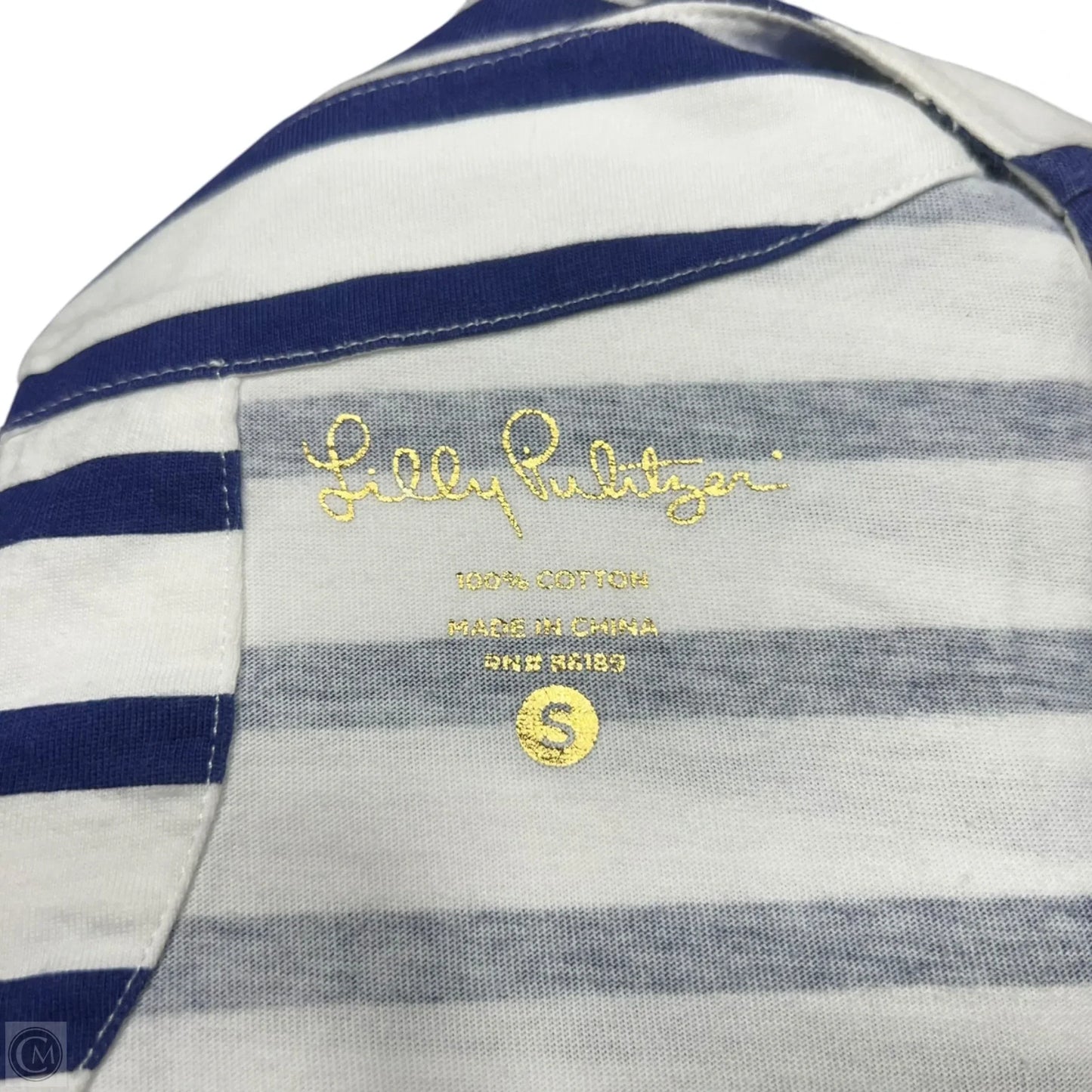 Dress Designer By Lilly Pulitzer In Blue & White, Size: S