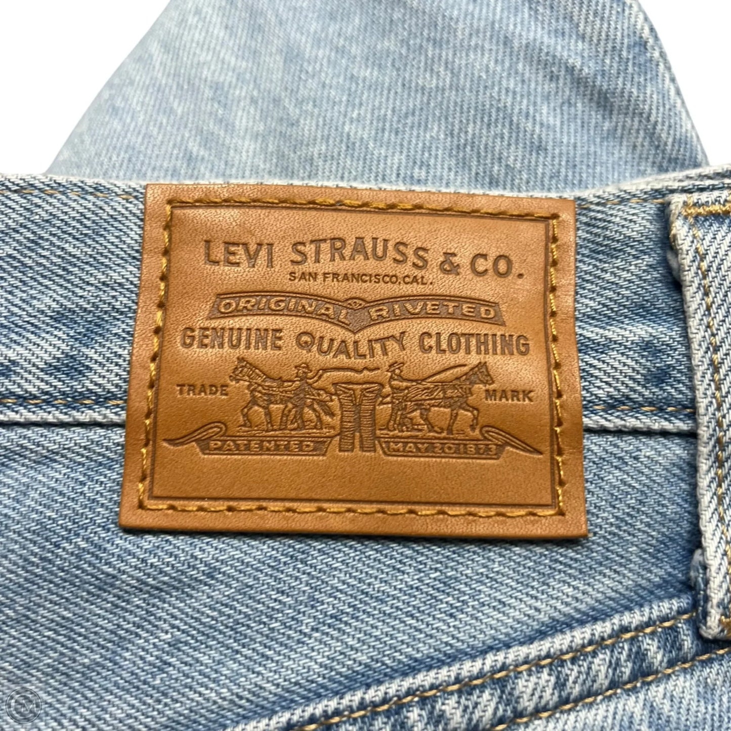Jeans Straight By Levis In Blue Denim, Size: 6
