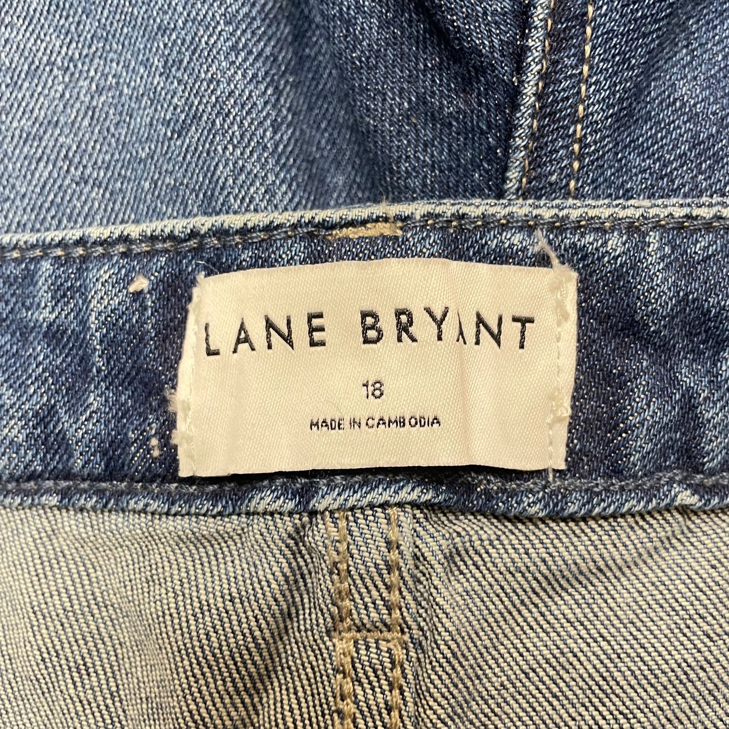 Blue Denim Shorts By Lane Bryant, Size: 18