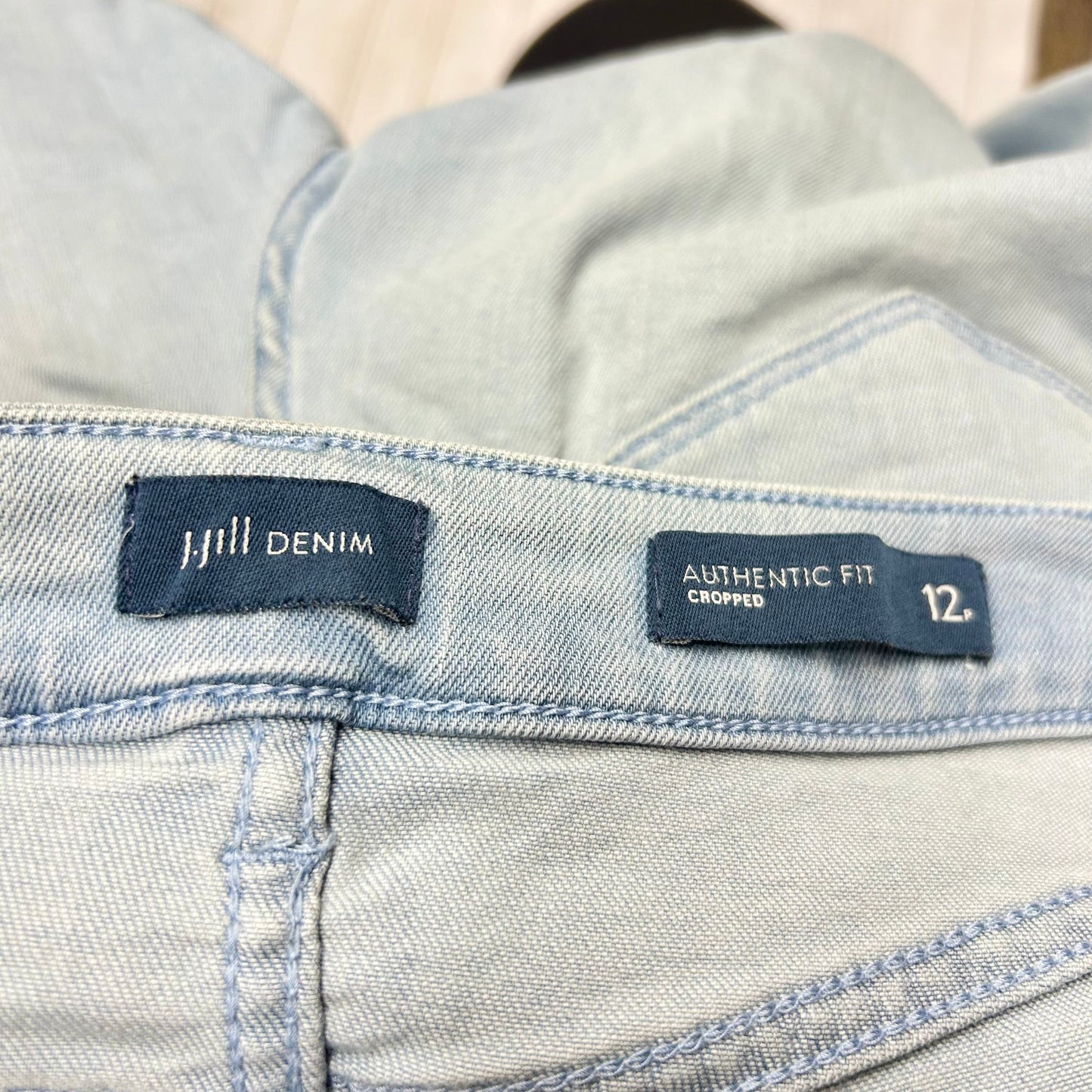 Jeans Cropped By J. Jill In Blue Denim, Size: 12