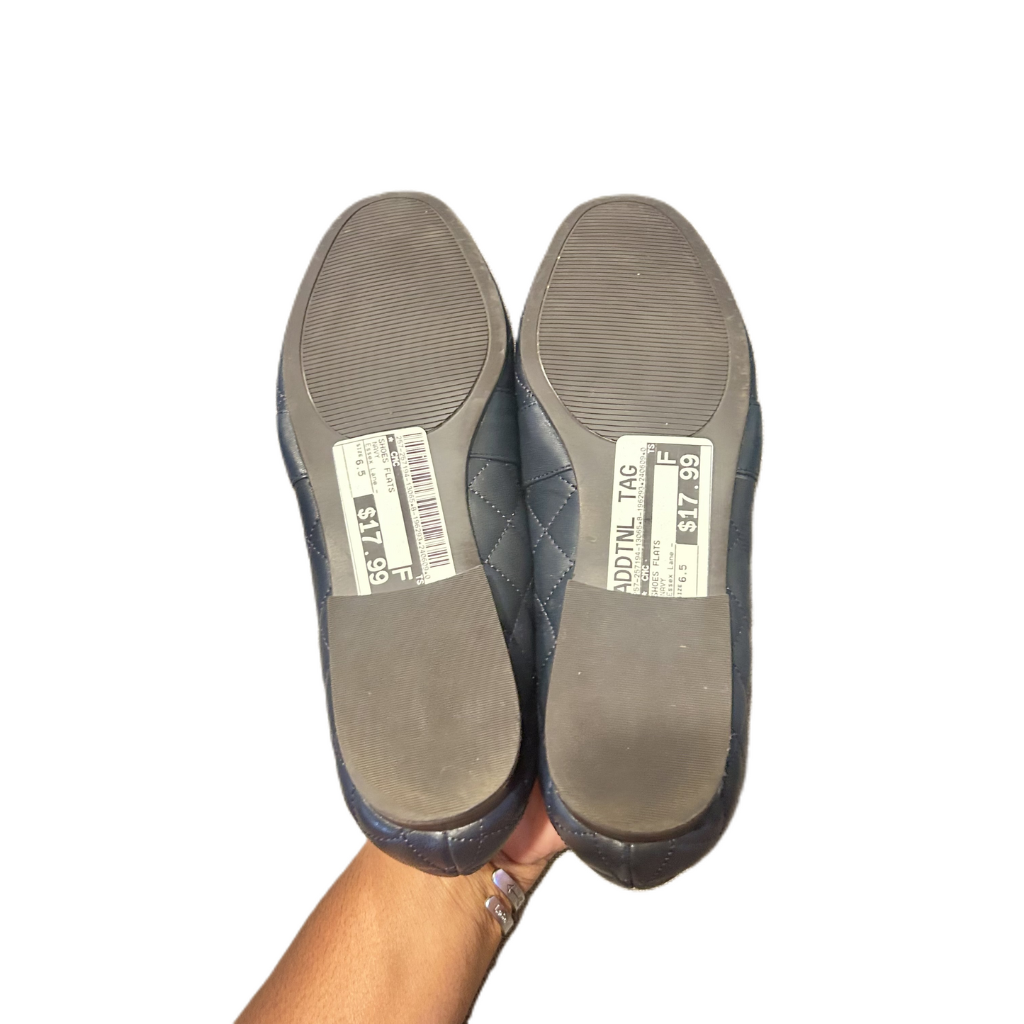 Navy Shoes Flats By Essex Lane , Size: 6.5