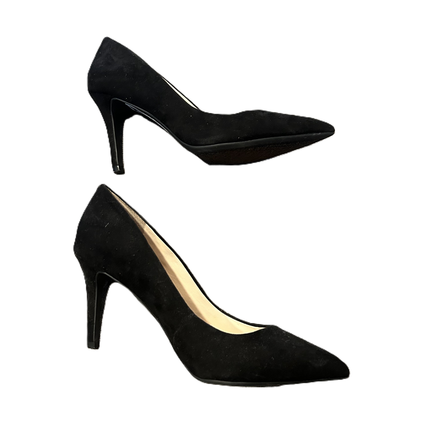 Black Shoes Heels Stiletto By Jessica Simpson, Size: 6.5