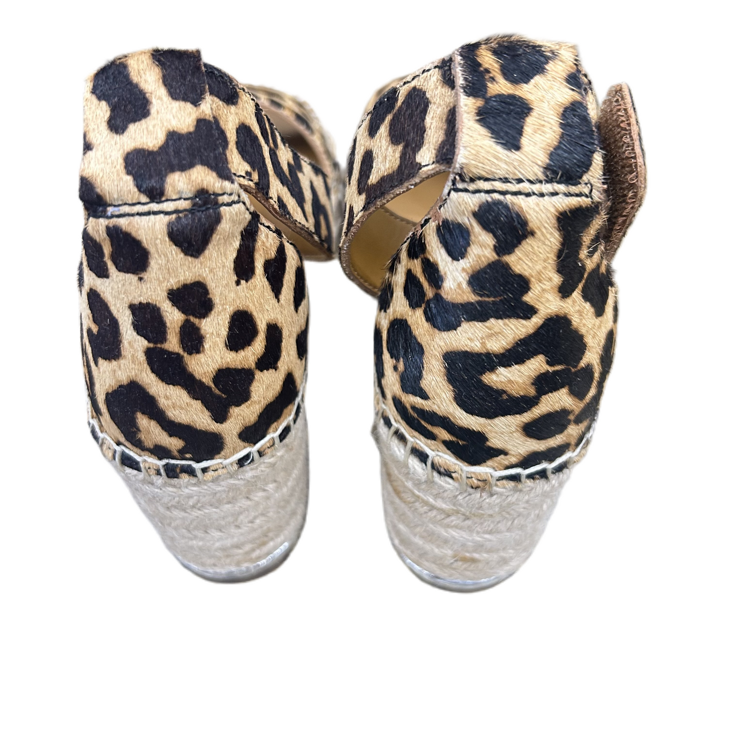 Animal Print Sandals Heels Wedge By Franco Sarto, Size: 8.5