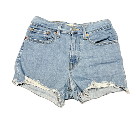Blue Denim Shorts By Levis, Size: 4