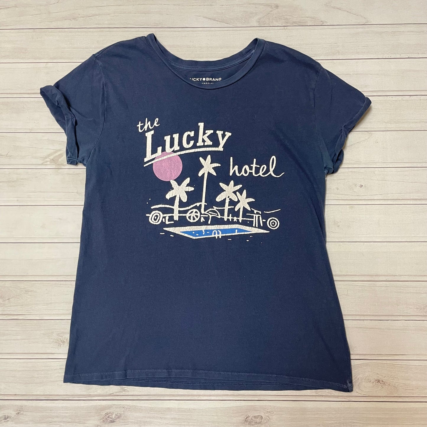 Top Short Sleeve By Lucky Brand  Size: M