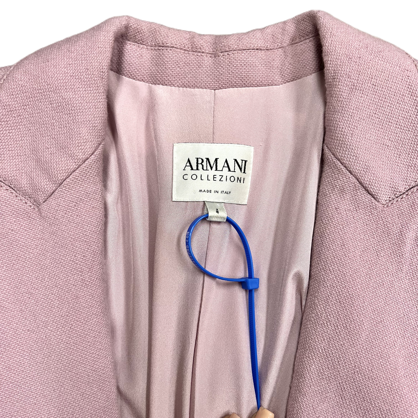 Purple Blazer Luxury Designer By Armani, Size: S