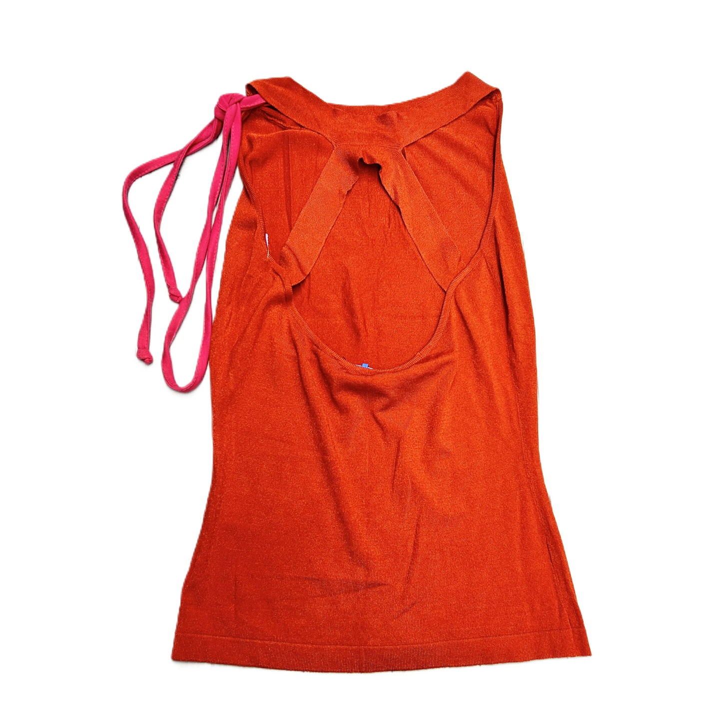 Orange Top Sleeveless Luxury Designer By Dolce And Gabbana Size: Xs