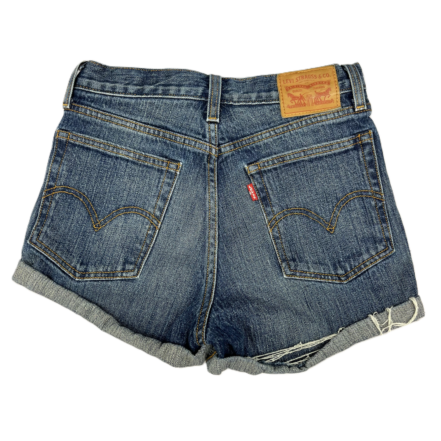 Blue Denim Shorts By Levis, Size: 4