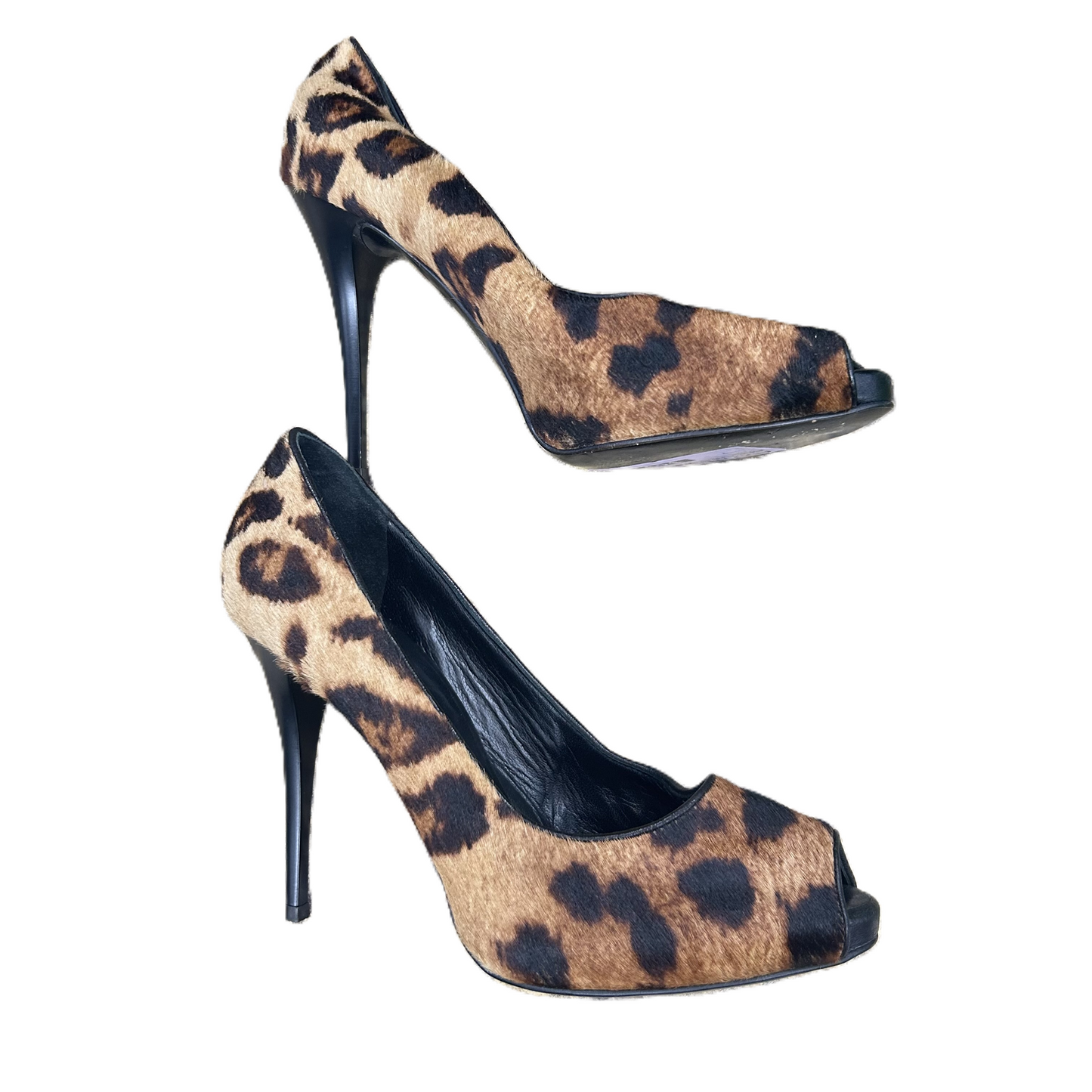 Leopard Print Sandals Designer By Giuseppe Zanotti, Size: 7