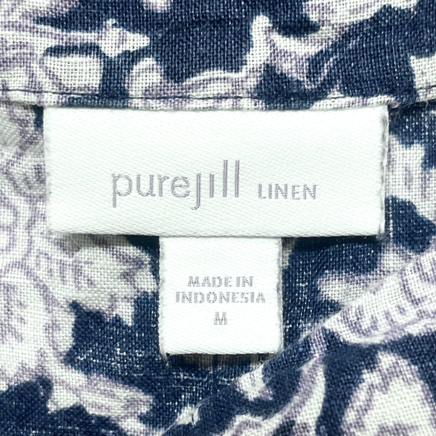 Navy Top Short Sleeve By Pure Jill, Size: M