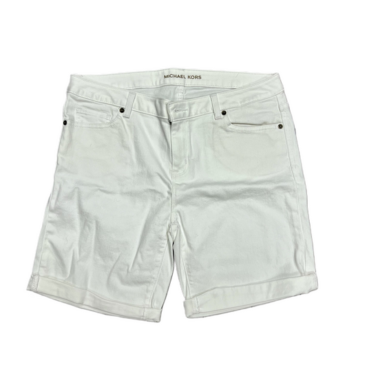 White Shorts Designer By Michael Kors, Size: 10