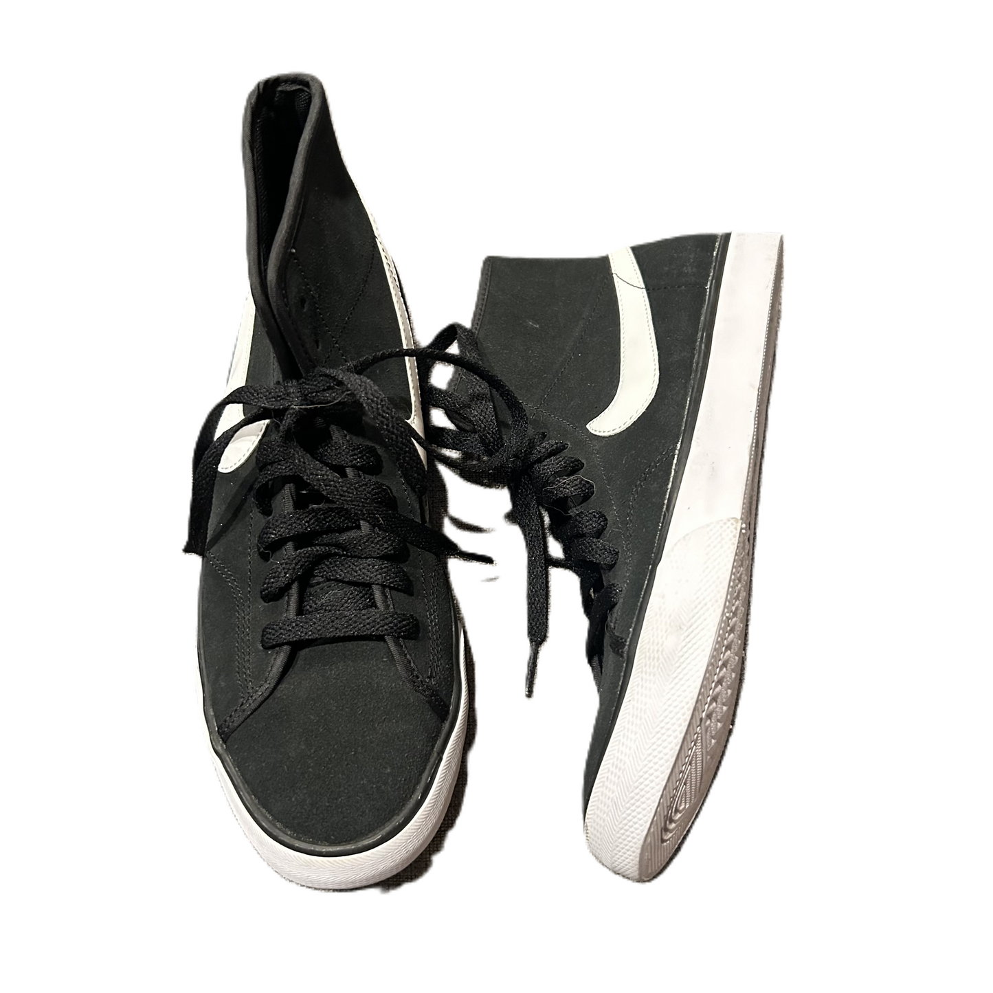 Black Shoes Sneakers By Nike, Size: 8