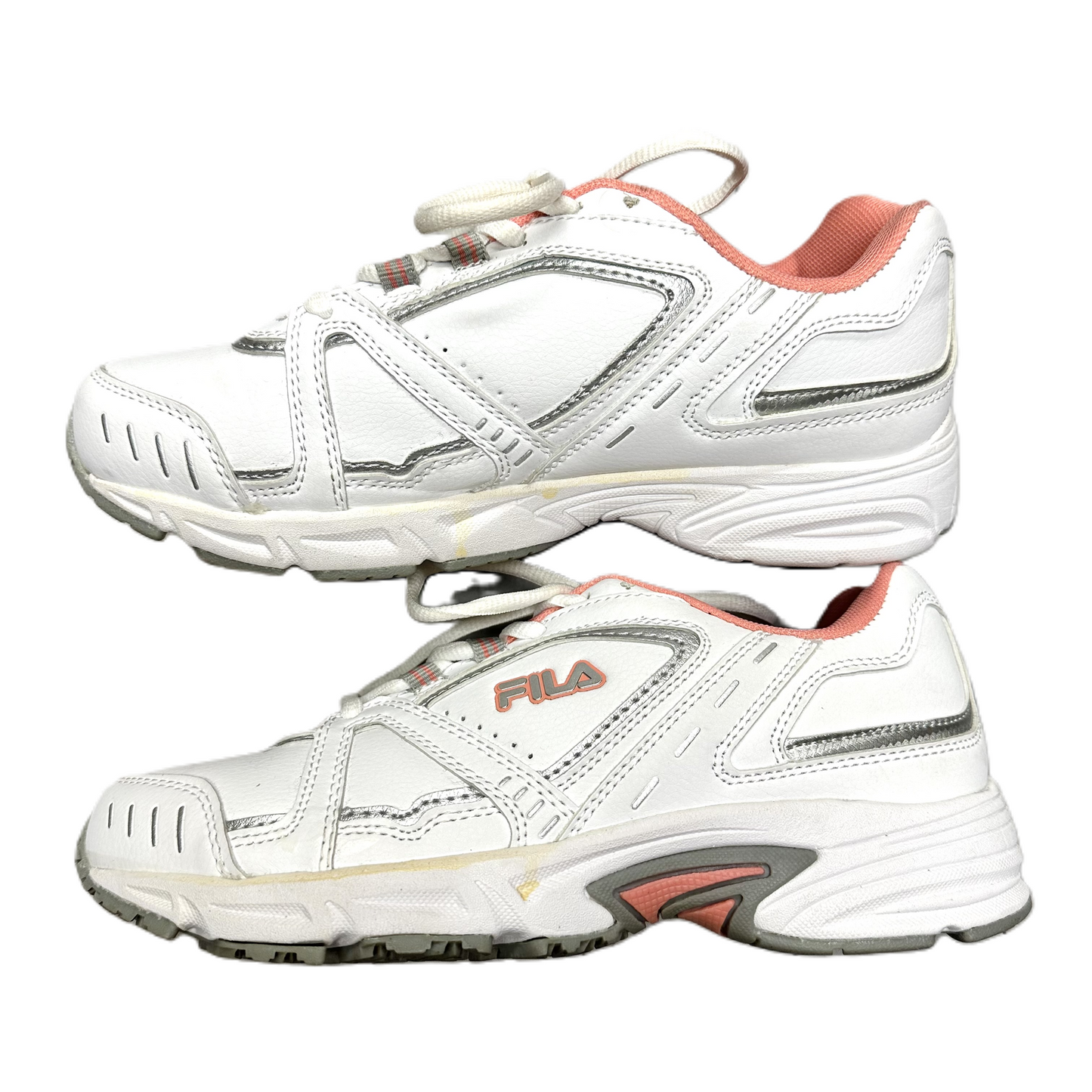 Shoes Athletic By Fila In Pink & White, Size: 7.5