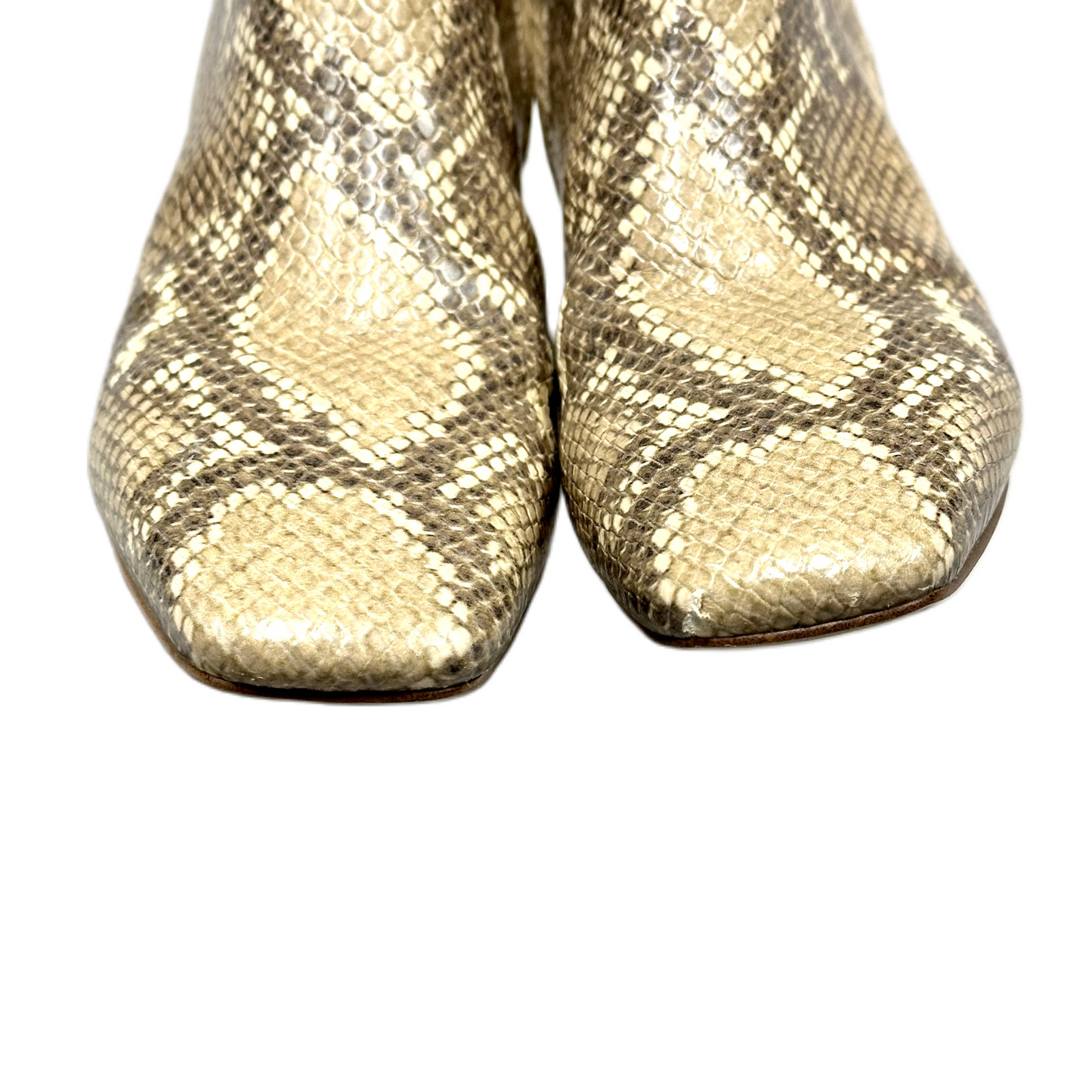 Boots Ankle Heels By Sam Edelman In Snakeskin Print, Size: 5