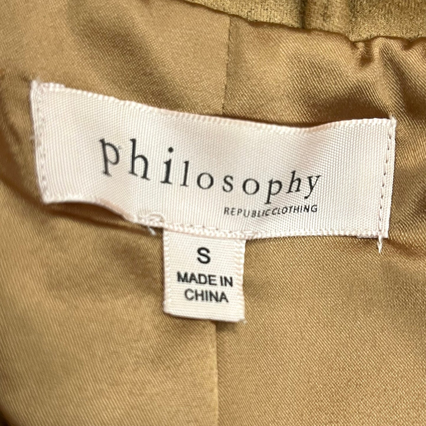 Jacket Moto By Philosophy In Brown, Size: S